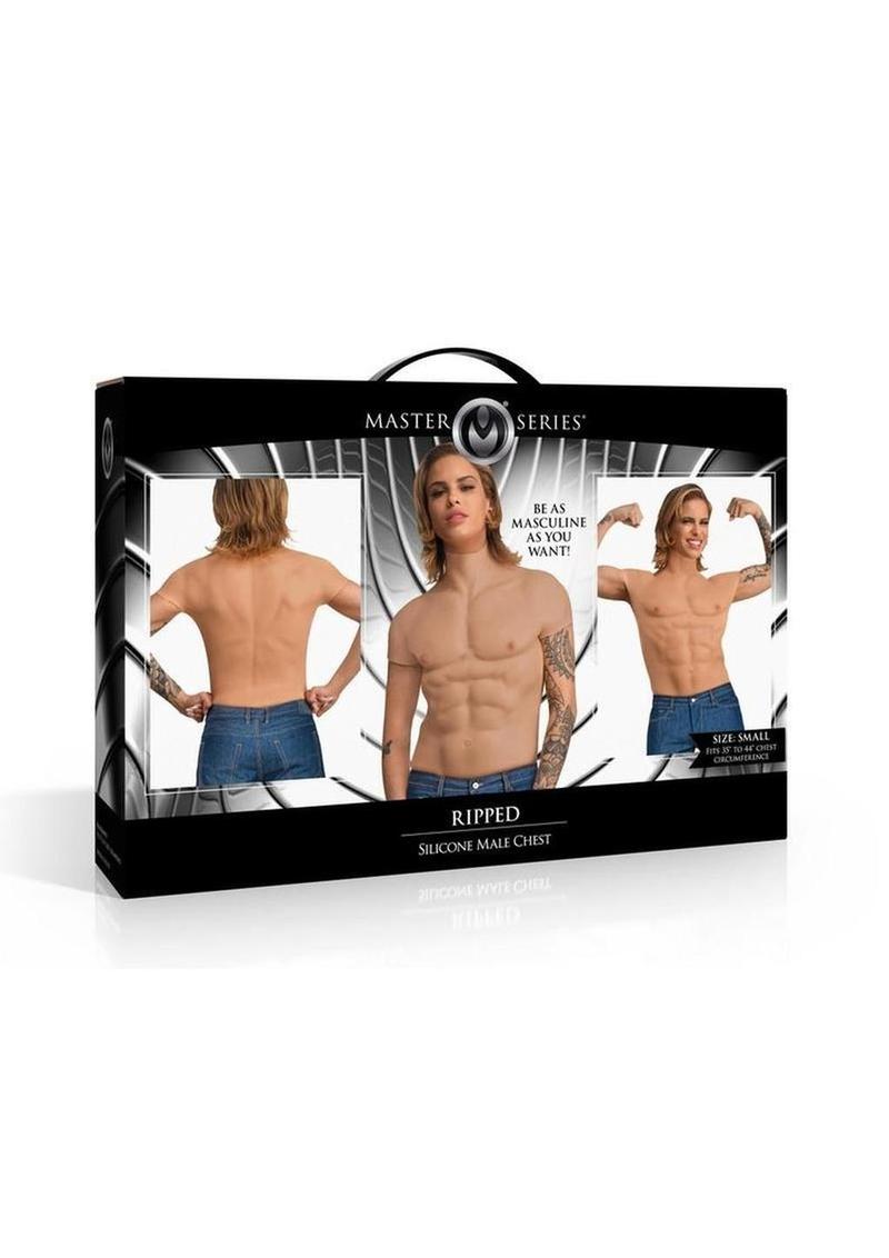 Camiseta de silicona rasgada Master Series para hombre - Talla pequeña - Vainilla