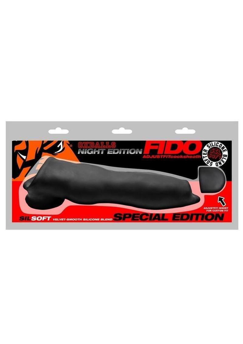 Fido Slim Velvet Smooth Beast Cocksheath Edición Nocturna - Negro