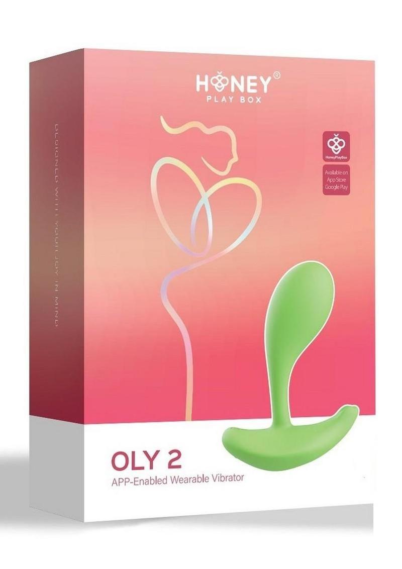 Vibrador de silicona recargable para clítoris y punto G Oly 2, con sensor de presión y aplicación, color verde