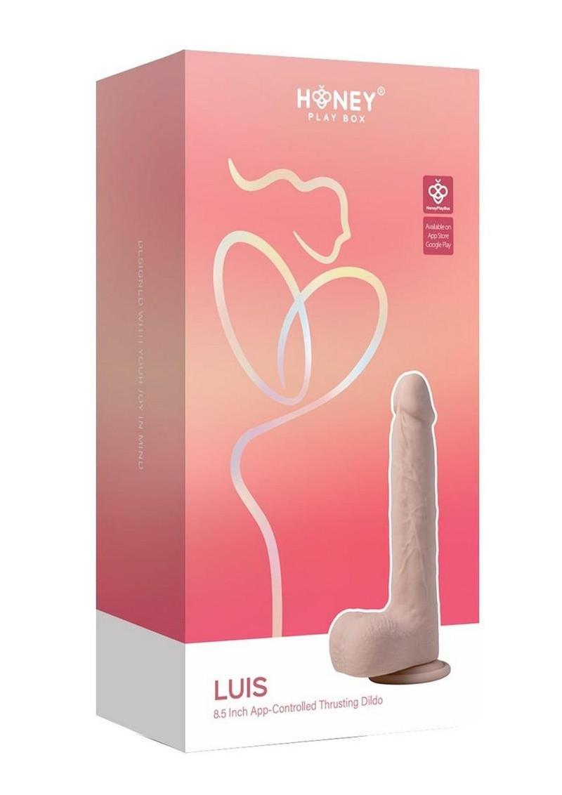 Consolador de silicona recargable con lamedor de clítoris, 8.5 pulgadas, controlable por app, color caramelo