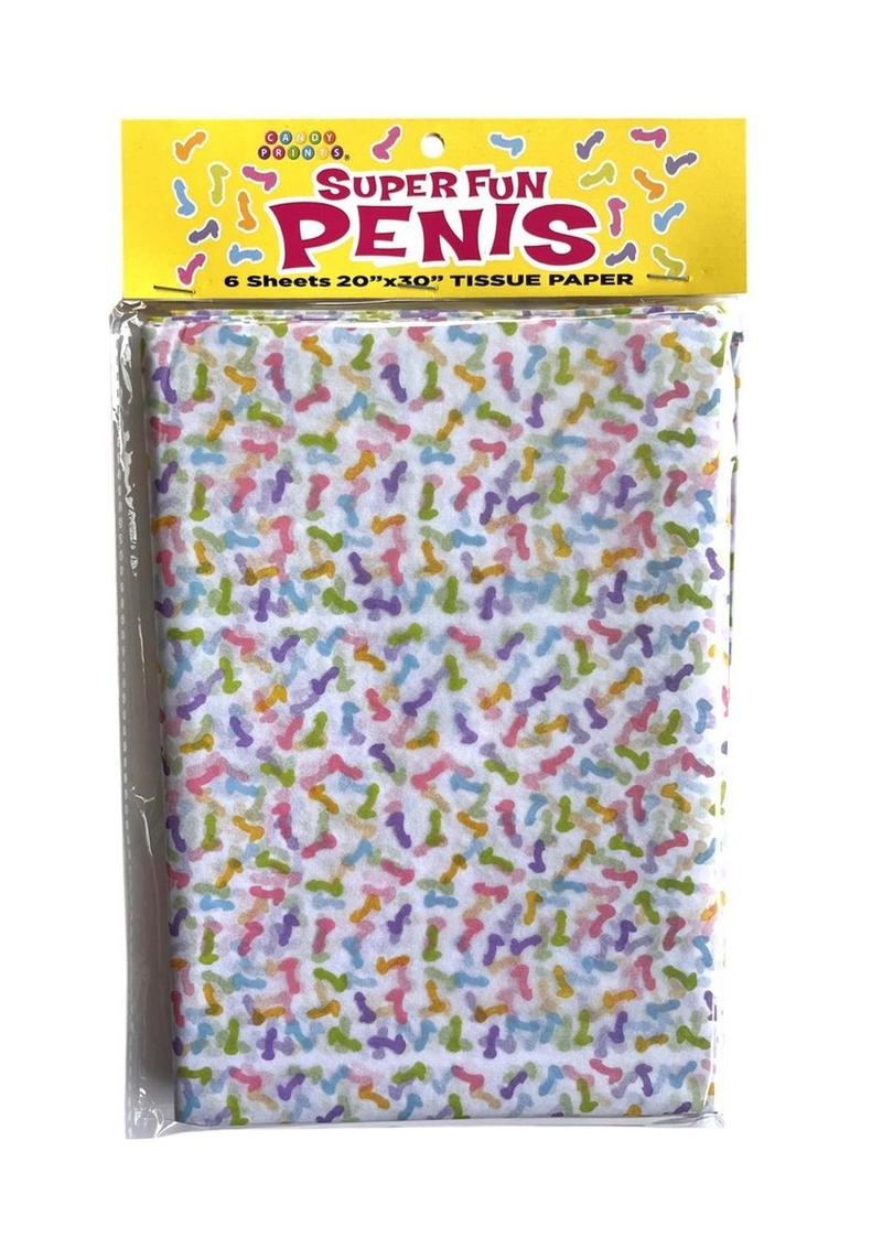 Papel de seda con forma de pene súper divertido
