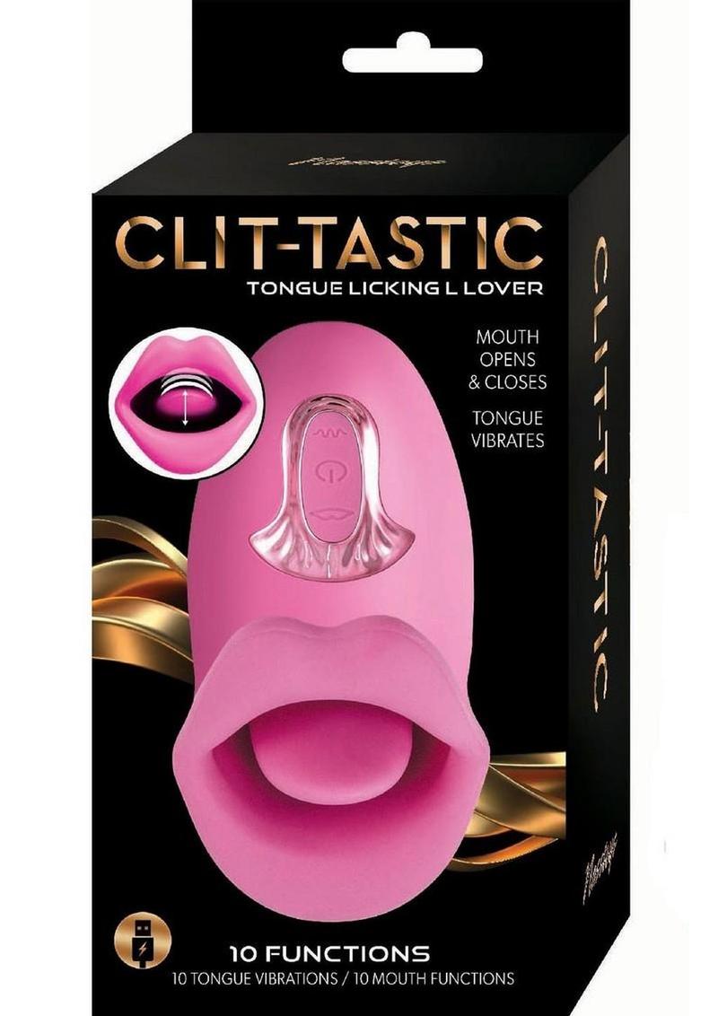 Estimulador de silicona recargable Clit-Tastic Tongue Licking Lover - Rosa
