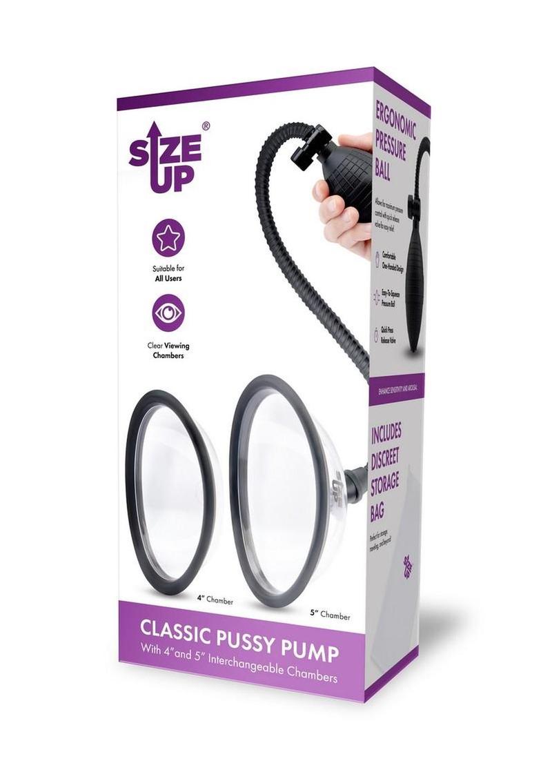Bomba de vacío clásica Size Up con dos cámaras - Negro/Transparente