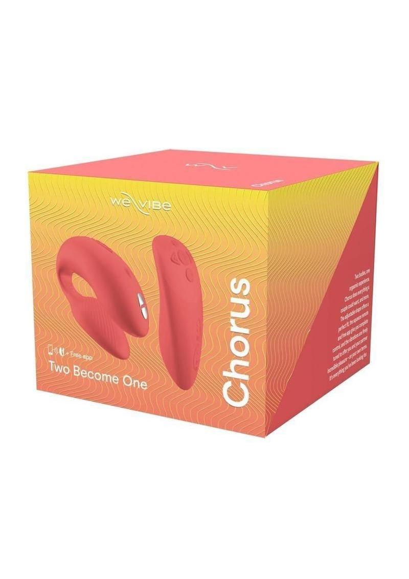 Vibrador de silicona recargable para parejas We-Vibe Chorus con control remoto - Crave Coral