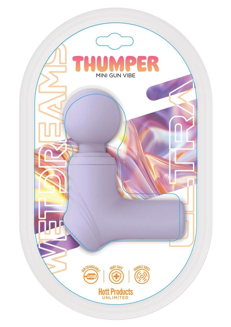 Masajeador vibrador de silicona recargable Wet Dreams Thumper - Magenta