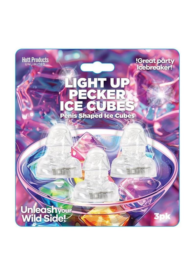 Cubitos de hielo con forma de pene iluminado - Transparente