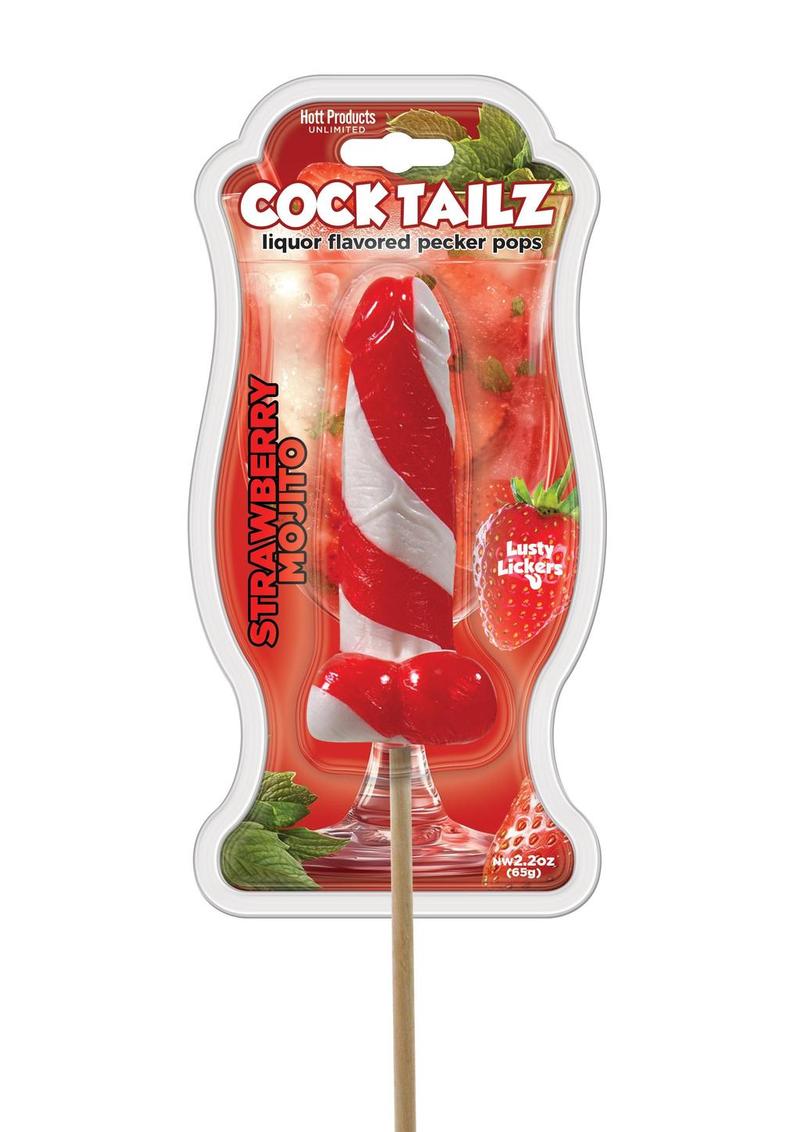 Paletas de Pecker con sabor a licor Cocktailz - Rojo/Blanco