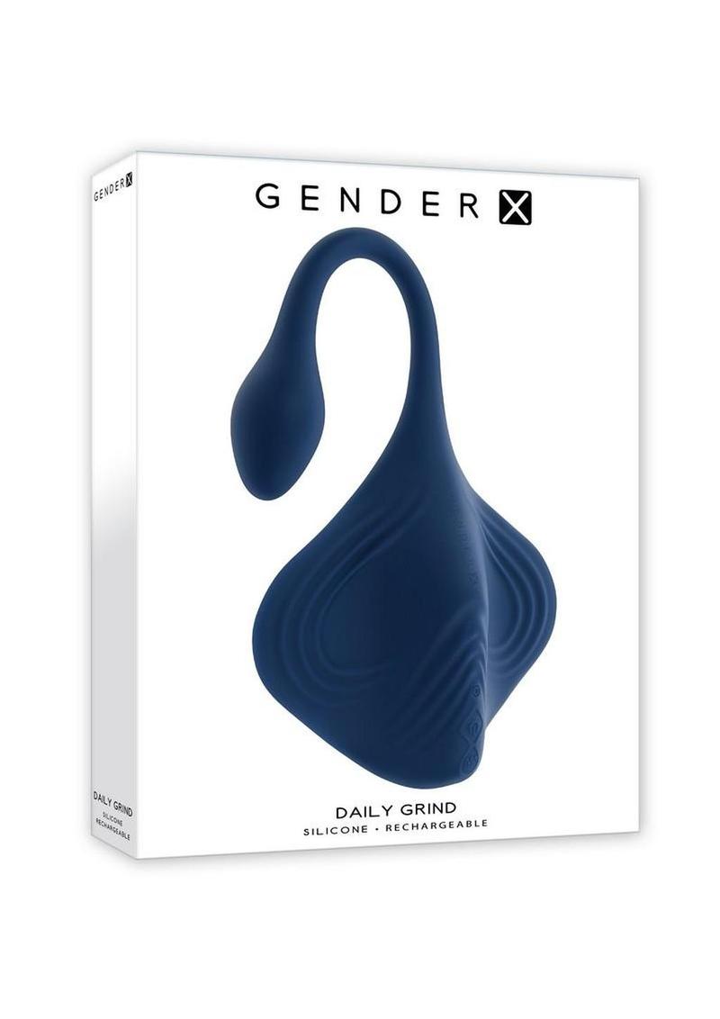 Vibrador de silicona recargable Gender X Daily Grind - Azul