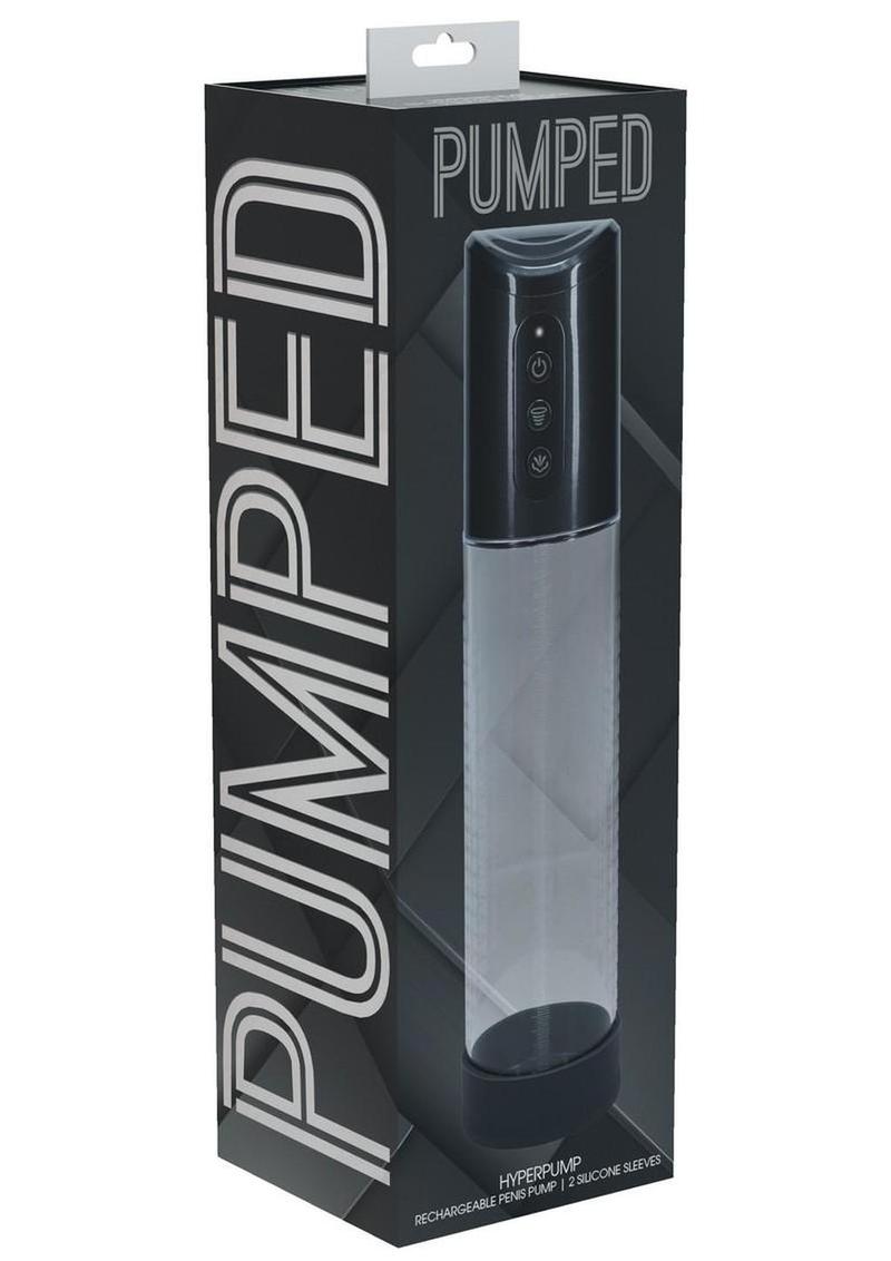 Bomba de pene automática HyperPump de 3 funciones, recargable, color bronce