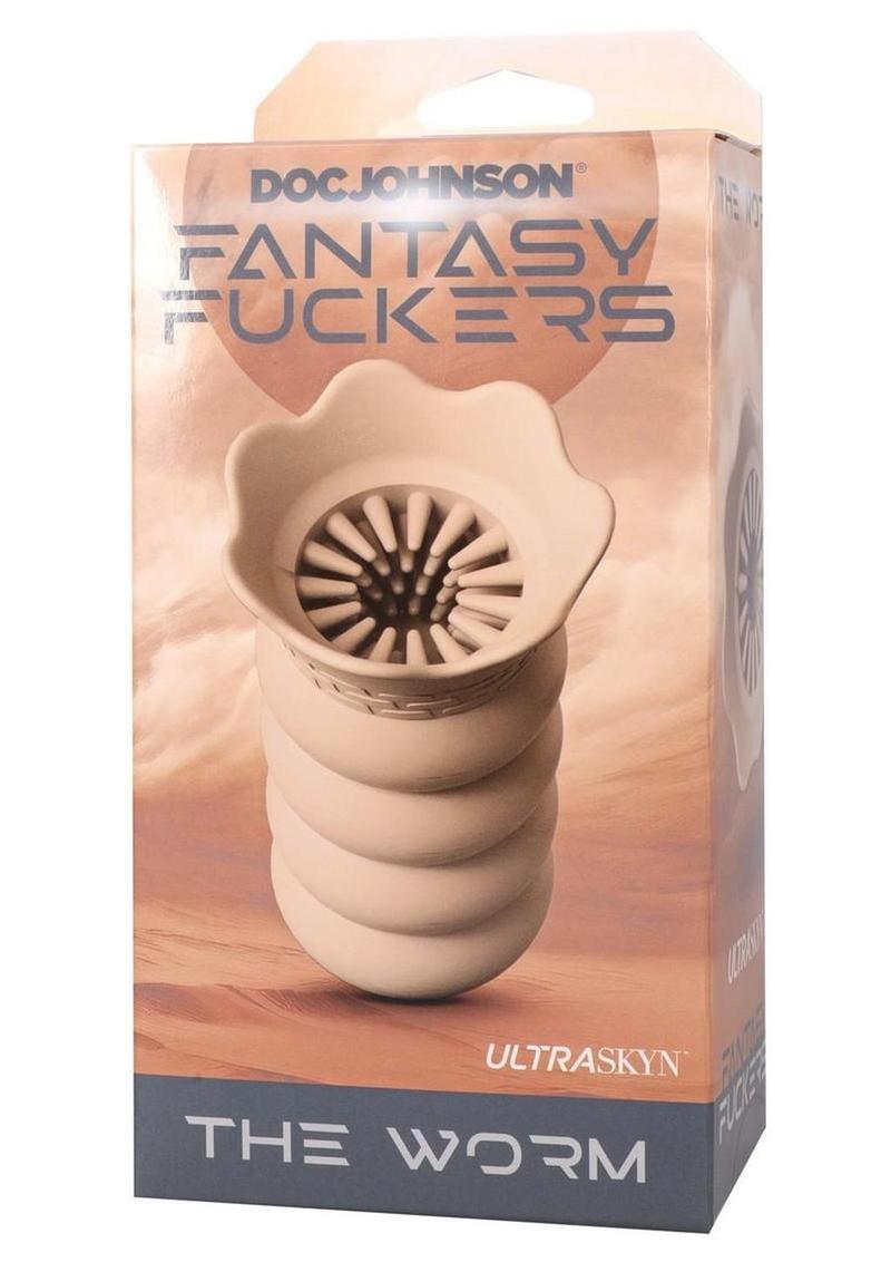 Masturbador texturizado Ultraskyn The Worm de Fantasy Fuckers - Vainilla