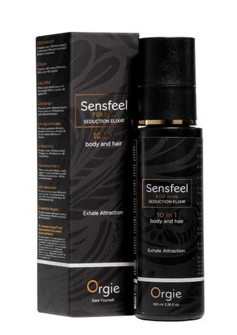 Orgie Sensfeel Para Hombre - Elixir de Seducción 10 en 1 para Cuerpo y Cabello