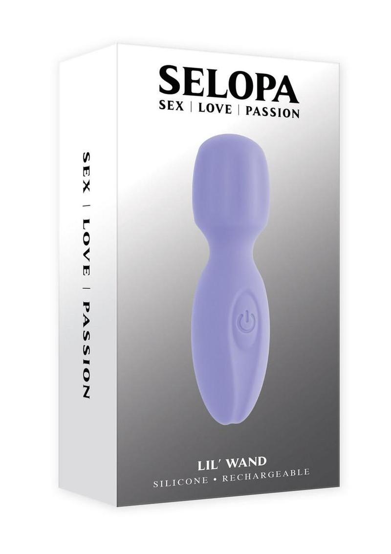 Vibrador de silicona recargable Selopa Lil Wand - Morado