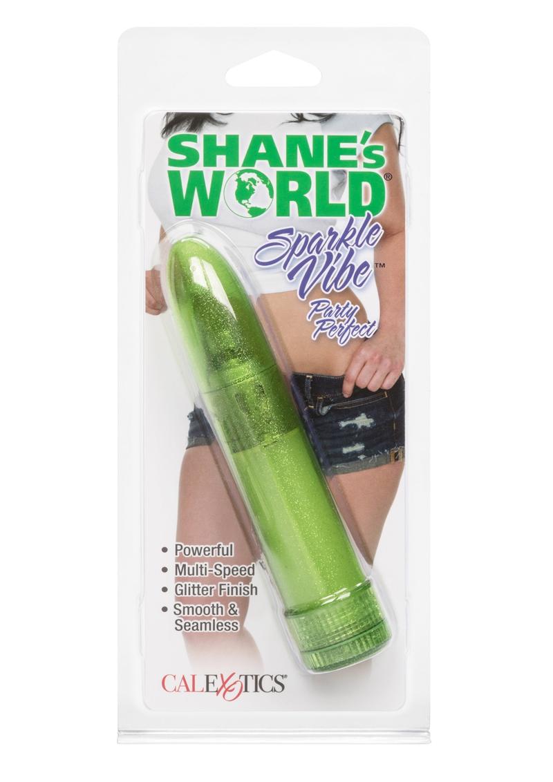 Vibrador brillante Shanes World - Verde