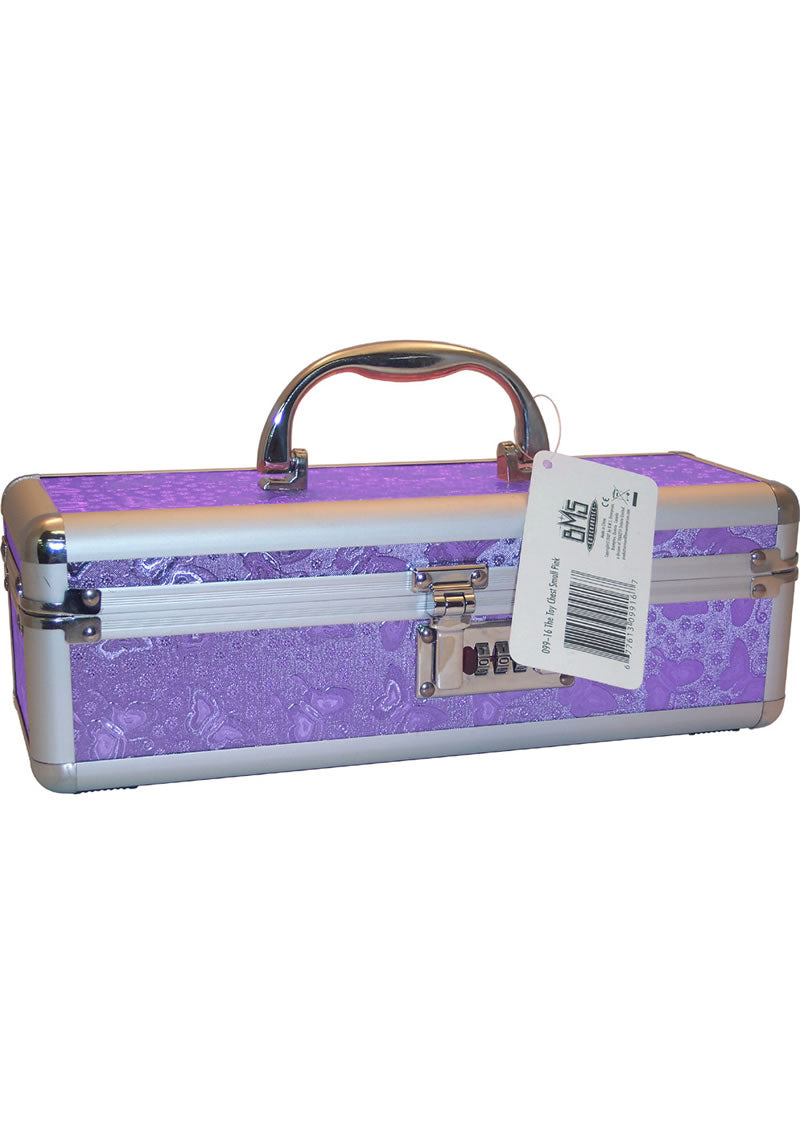 Estuche vibrador con cerradura - Pequeño - Morado