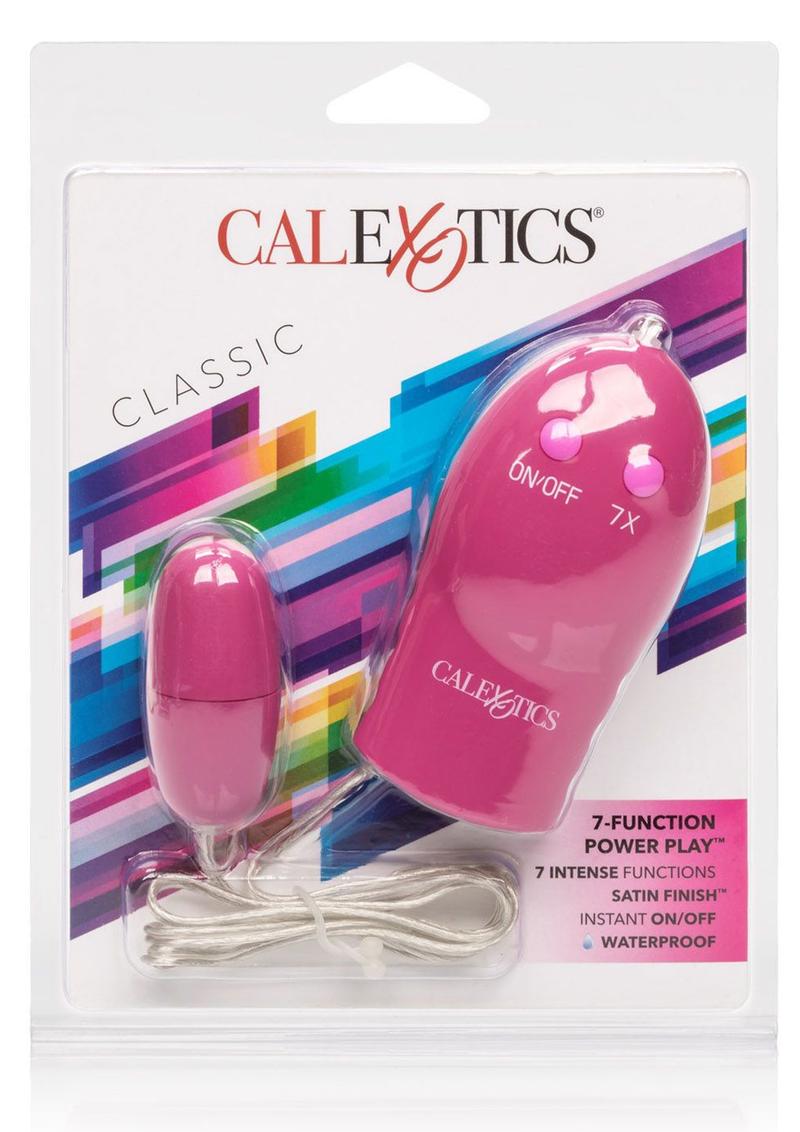 Bala de juguete Power Play de 7 funciones con control remoto con cable - Rosa