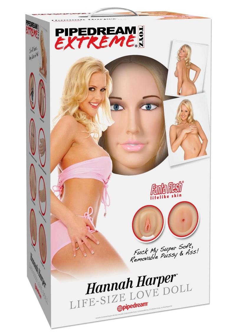Muñeca de amor de tamaño natural Hannah Harper de Pipedream Extreme Dollz