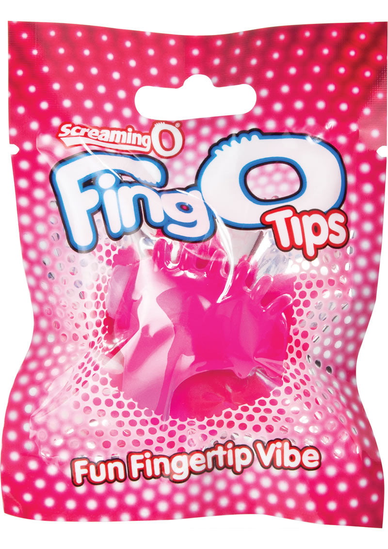 Masajeadores de dedos de silicona Fing O Tips - Rosa