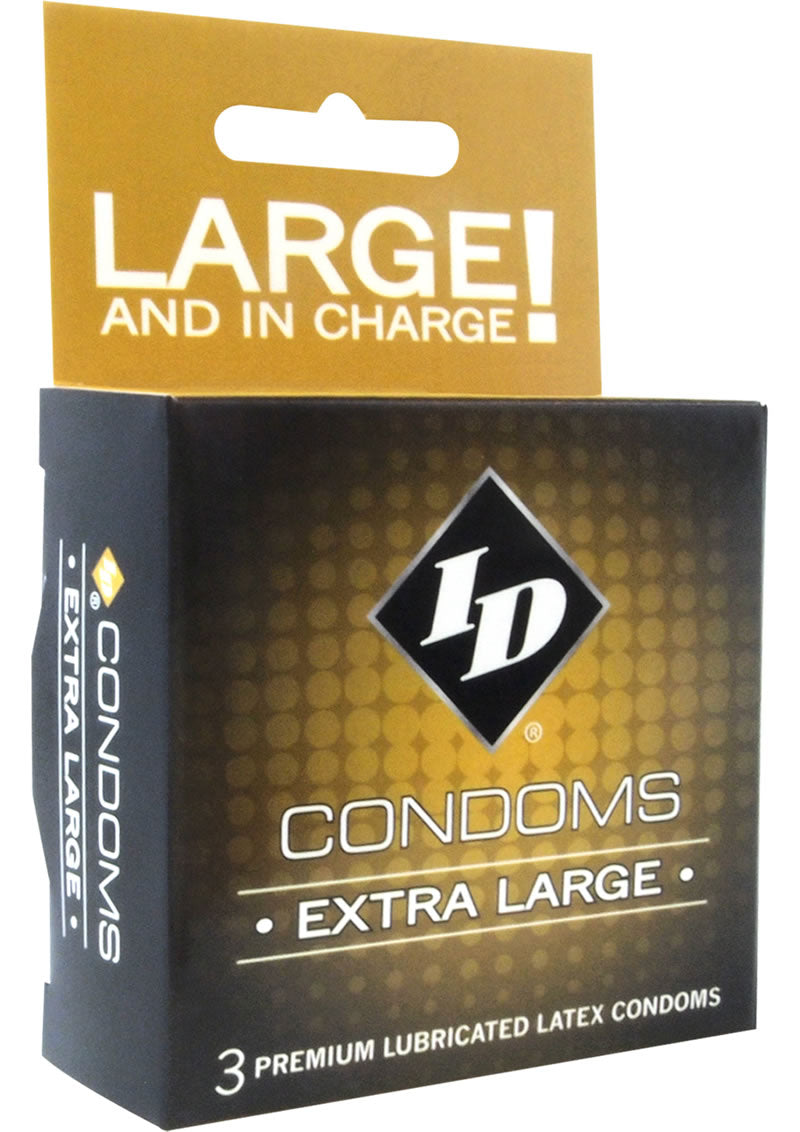 Condón extra grande ID (paquete de 3)