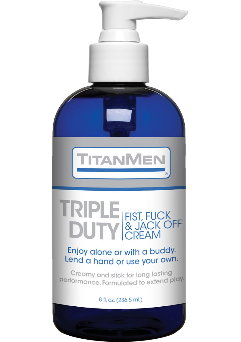 Crema para puños, sexo y masturbación TitanMen Triple Duty 8oz