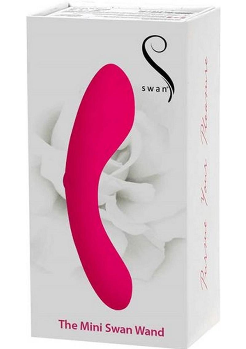 Vibrador de silicona recargable Swan Mini Swan Wand - Rosa