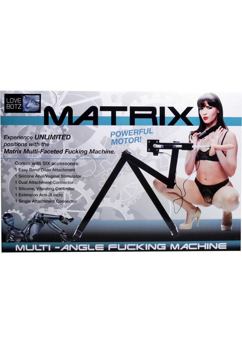 Máquina sexual multiángulo LoveBotz Matrix - Negra