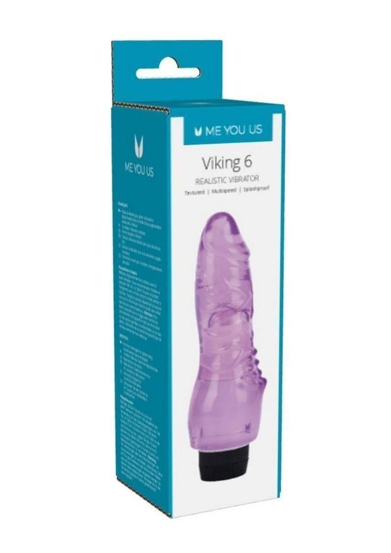 Vibrador realista Kinx Viking 6 - Morado