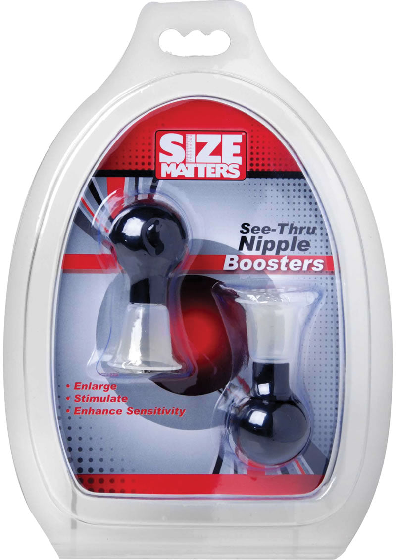 Bombas ampliadoras de pezones transparentes Size Matters