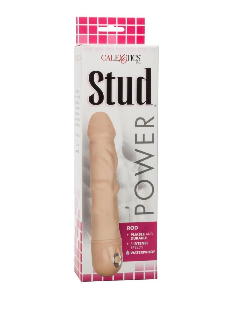 Consolador vibrador Power Stud Rod - Vainilla