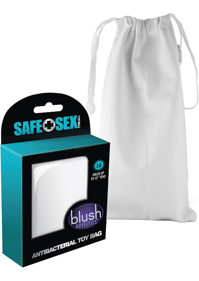 Bolsa de juguetes antibacteriana para sexo seguro - Grande - Blanca