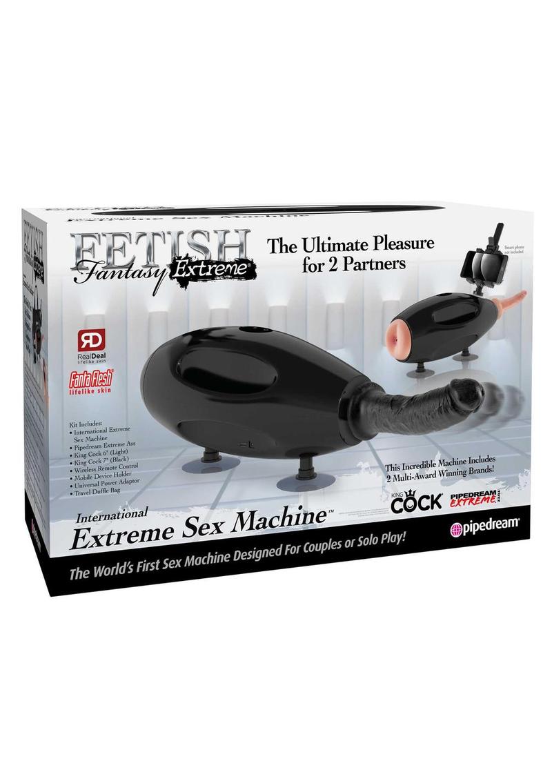Máquina sexual extrema Fetish Fantasy Extreme International con control remoto - Negra