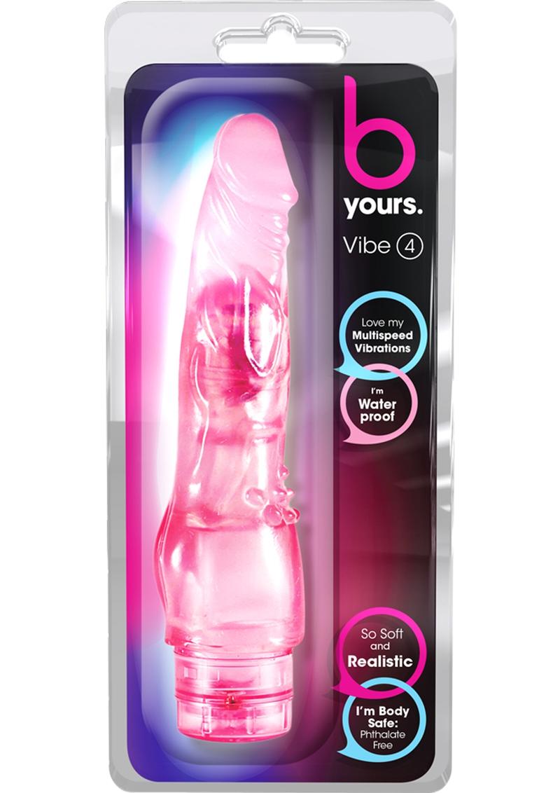 Consolador vibrador B Yours Vibe 4 de 20 cm - Rosa