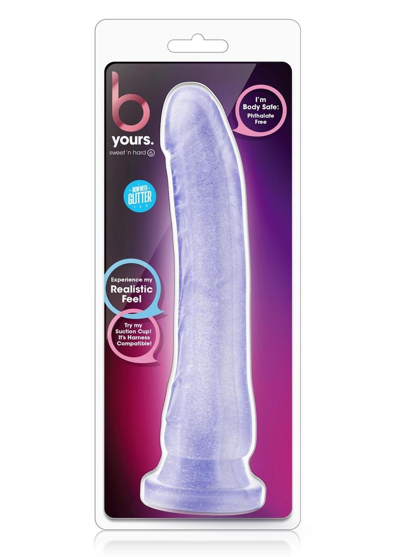 B Yours Sweet N' Hard 6 Dildo 8.5in - Purple
