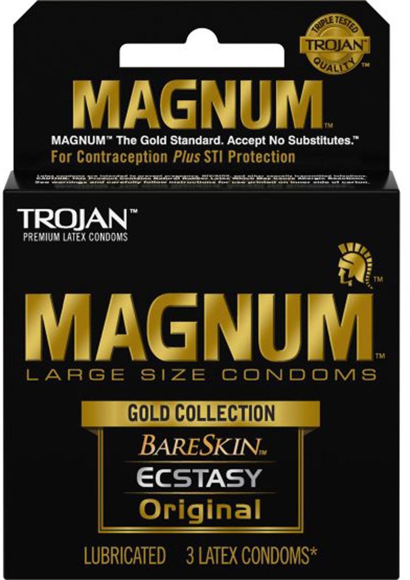 Colección Trojan Magnum Gold (paquete de 3)