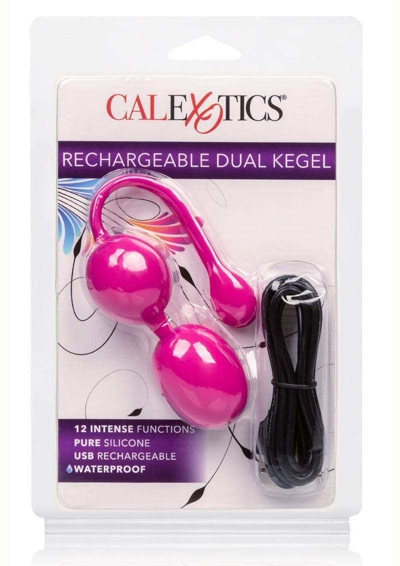 Kegel dual recargable de silicona - Rosa
