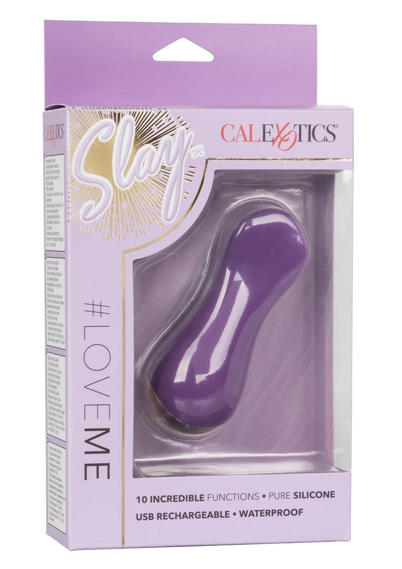 Masajeador recargable de silicona Slay Lover - Morado