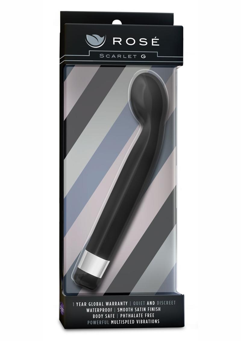 Vibrador de punto G Rose Scarlet 'G' - Negro