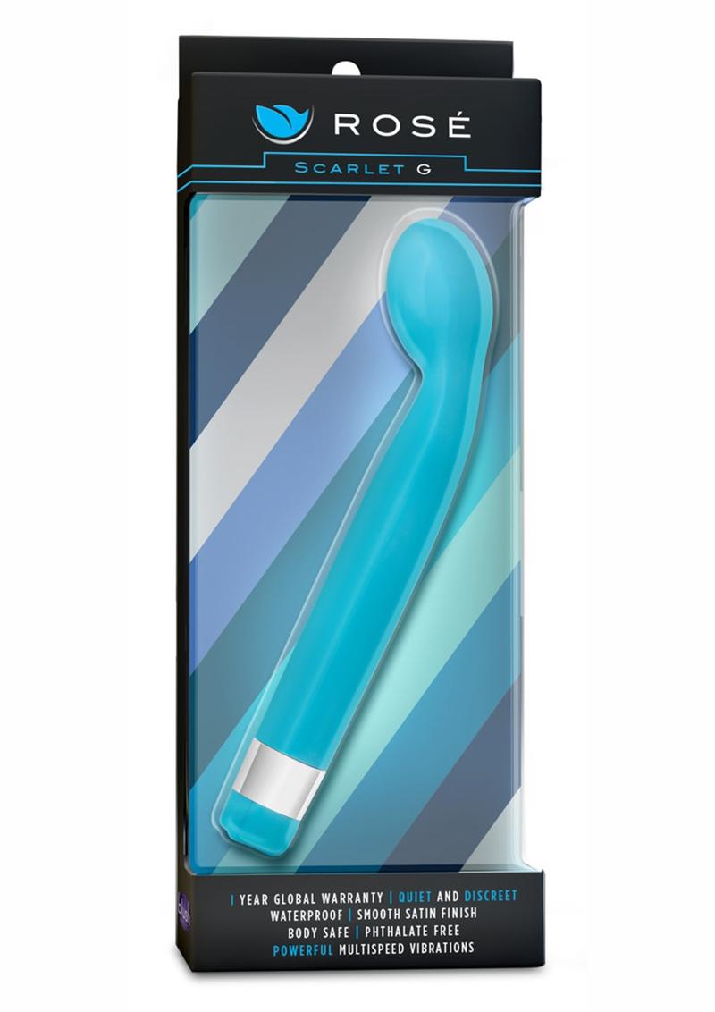 Vibrador de punto G Rose Scarlet 'G' - Azul