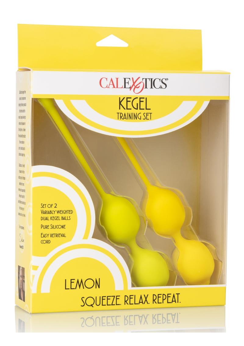 Set de entrenamiento de Kegel de silicona con limón