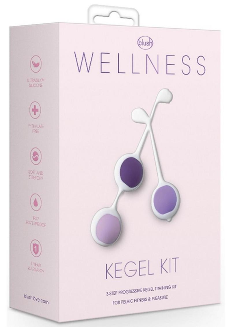 Kit de entrenamiento de Kegel de silicona para el bienestar - Morado