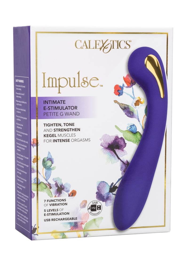 Estimulador íntimo Impulse Petite G Wand, masajeador vibrador de silicona recargable, morado