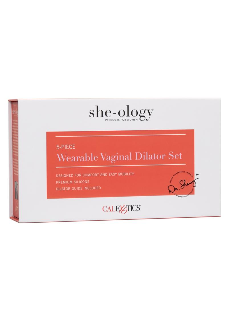 Dilatador vaginal portátil de silicona She-ology (5 por juego)