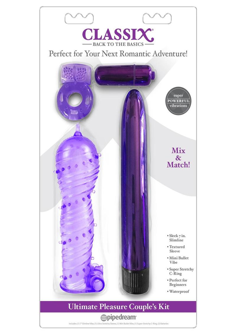 Classix Ultimate Pleasure Couple's (kit de 4 piezas) - Morado