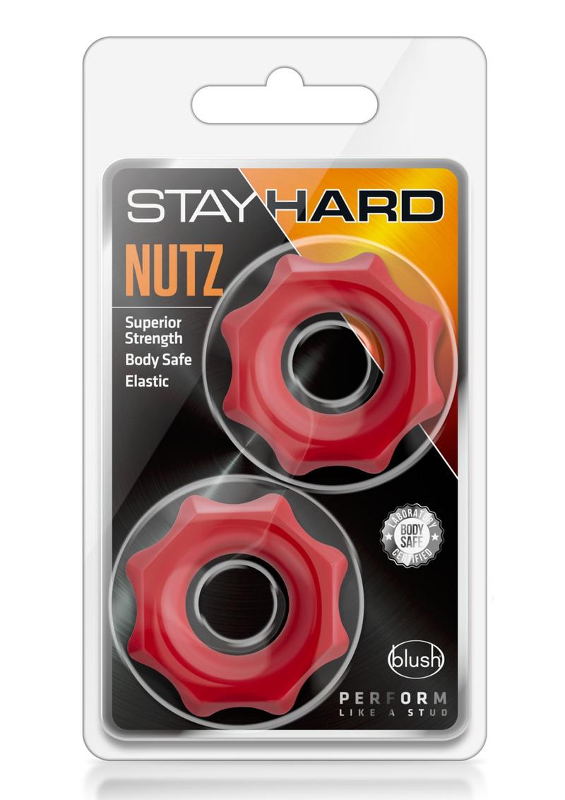 Anillo para el pene Stay Hard Nutz - Rojo