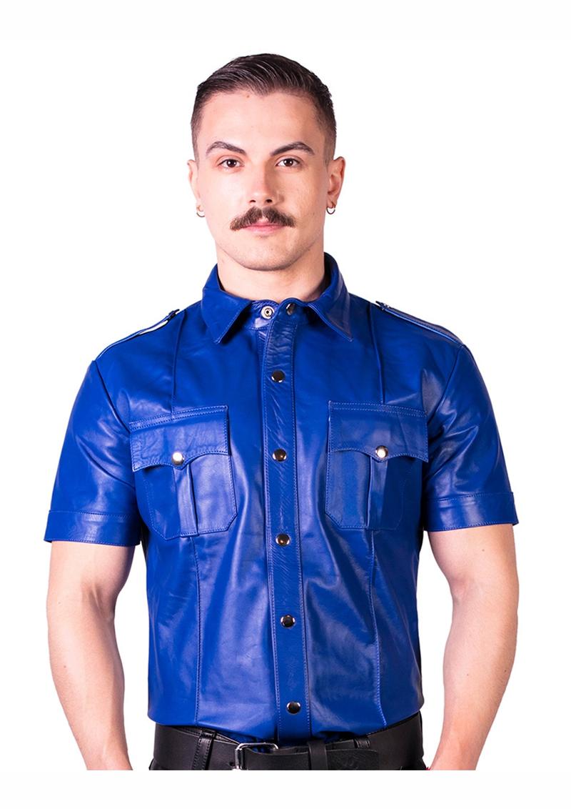 Camisa de policía Prowler RED Slim Fit - Extra pequeña - Azul