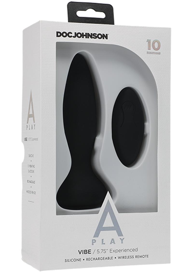 Plug anal con control remoto A-Play Vibe Experienced - Negro