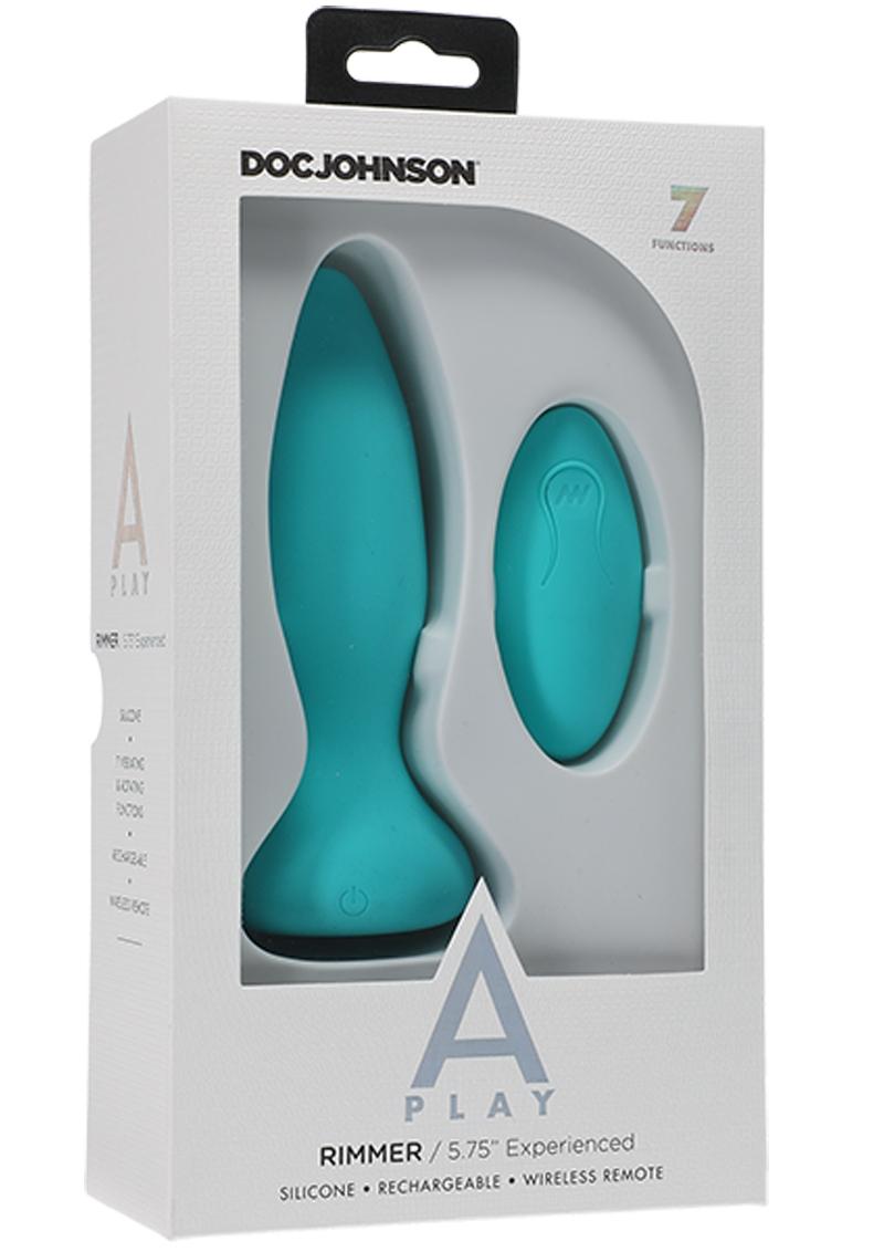 Plug anal con control remoto A-Play Rimmer Experienced - Verde azulado