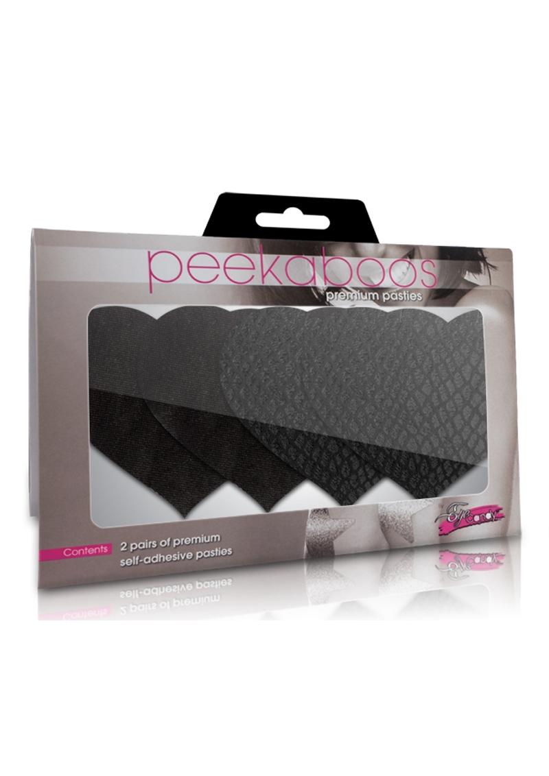 Empanadas clásicas de corazones negros Peekaboo