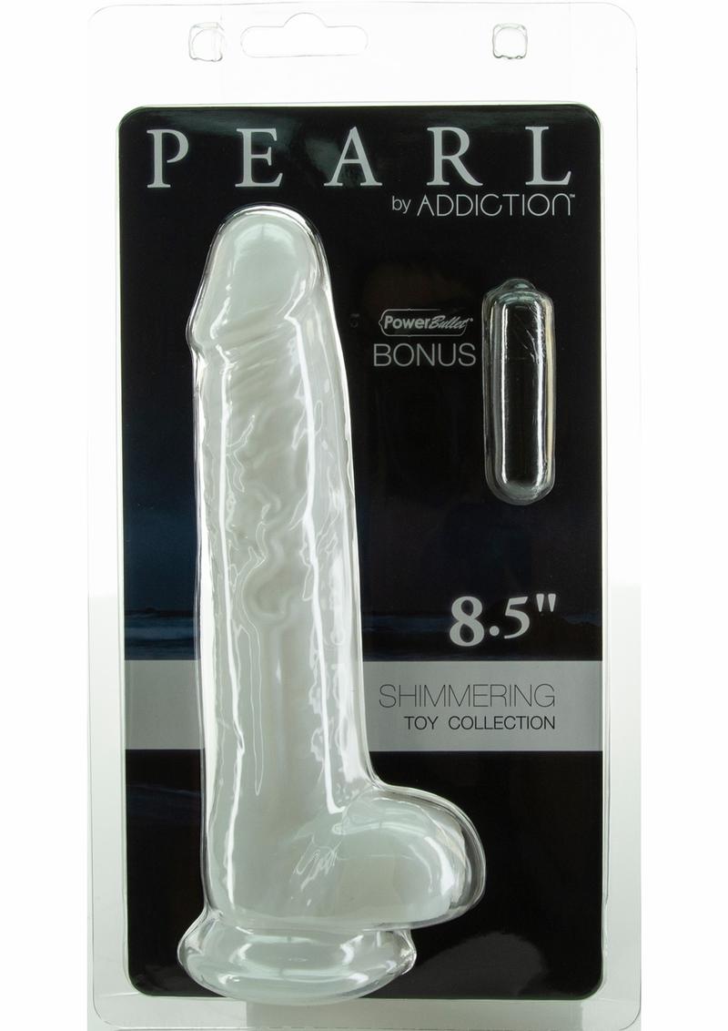 Pene Addiction Pearl Dong de 8,5 pulgadas - Blanco