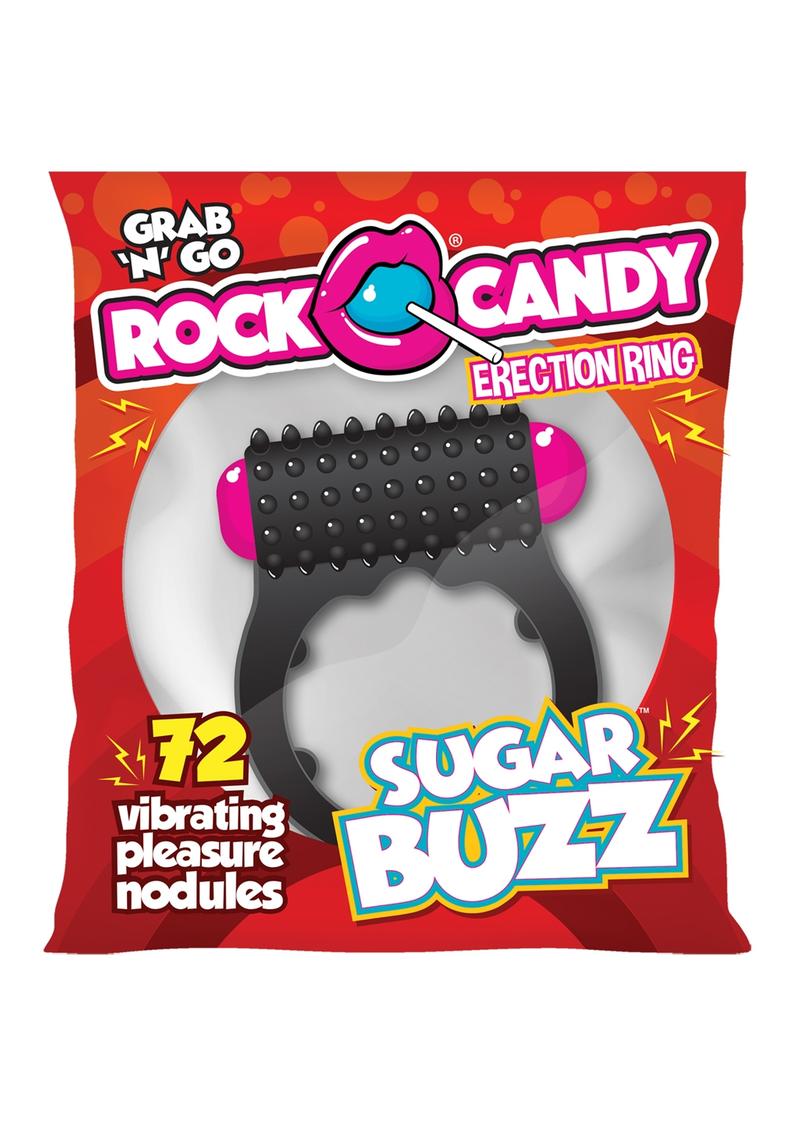 Anillo vibrador para el pene Rock Candy Sugar Buzz - Negro