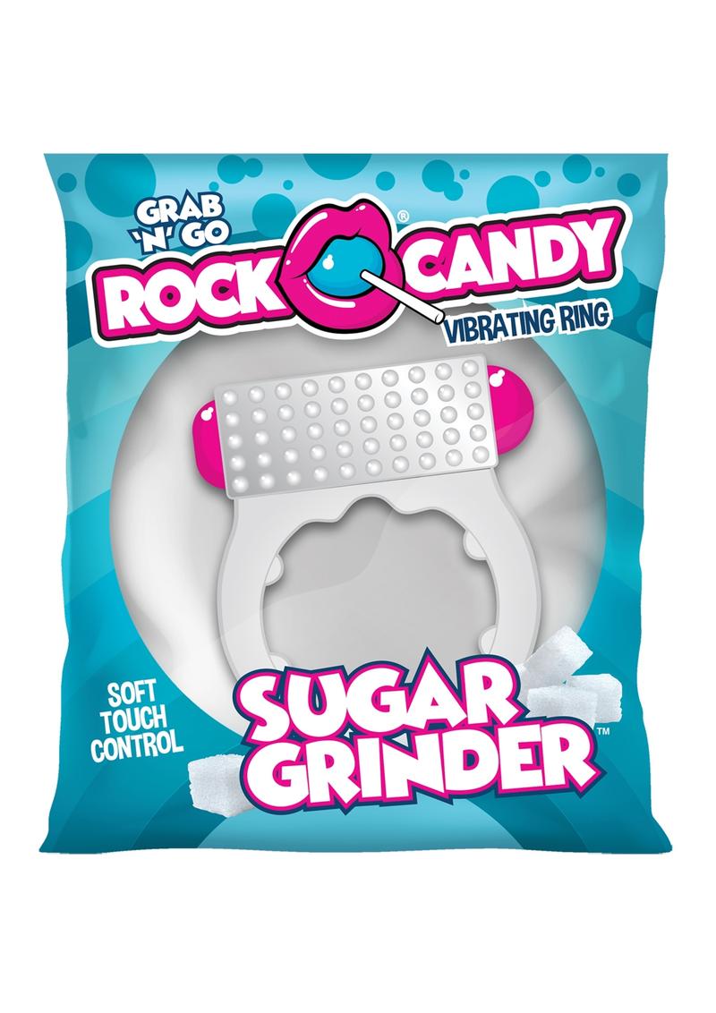 Anillo vibrador para el pene Rock Candy Sugar Grinder - Blanco